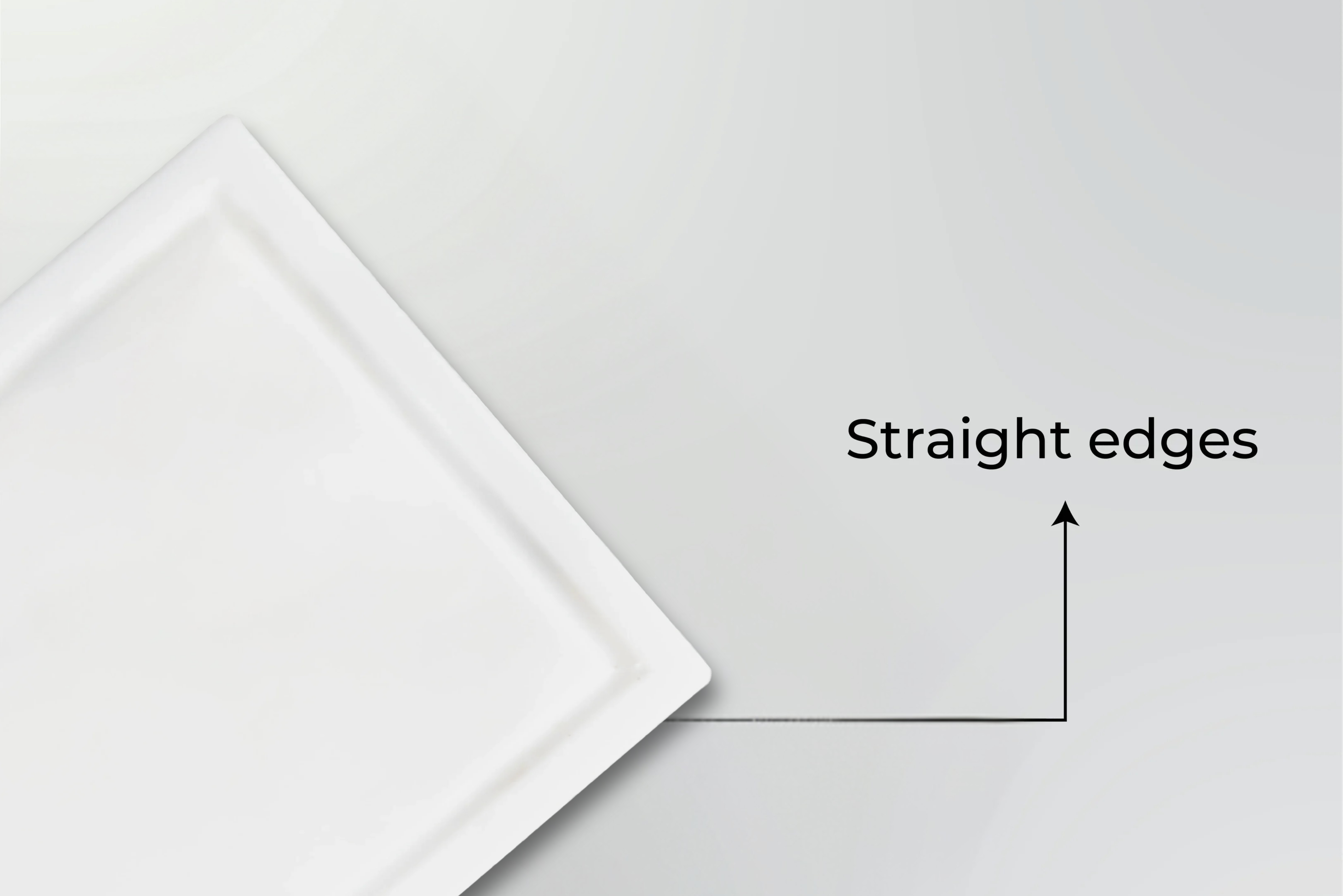 Polyslice - 2-Piece HDPE Serving Plate Set for BBQ - Black & White