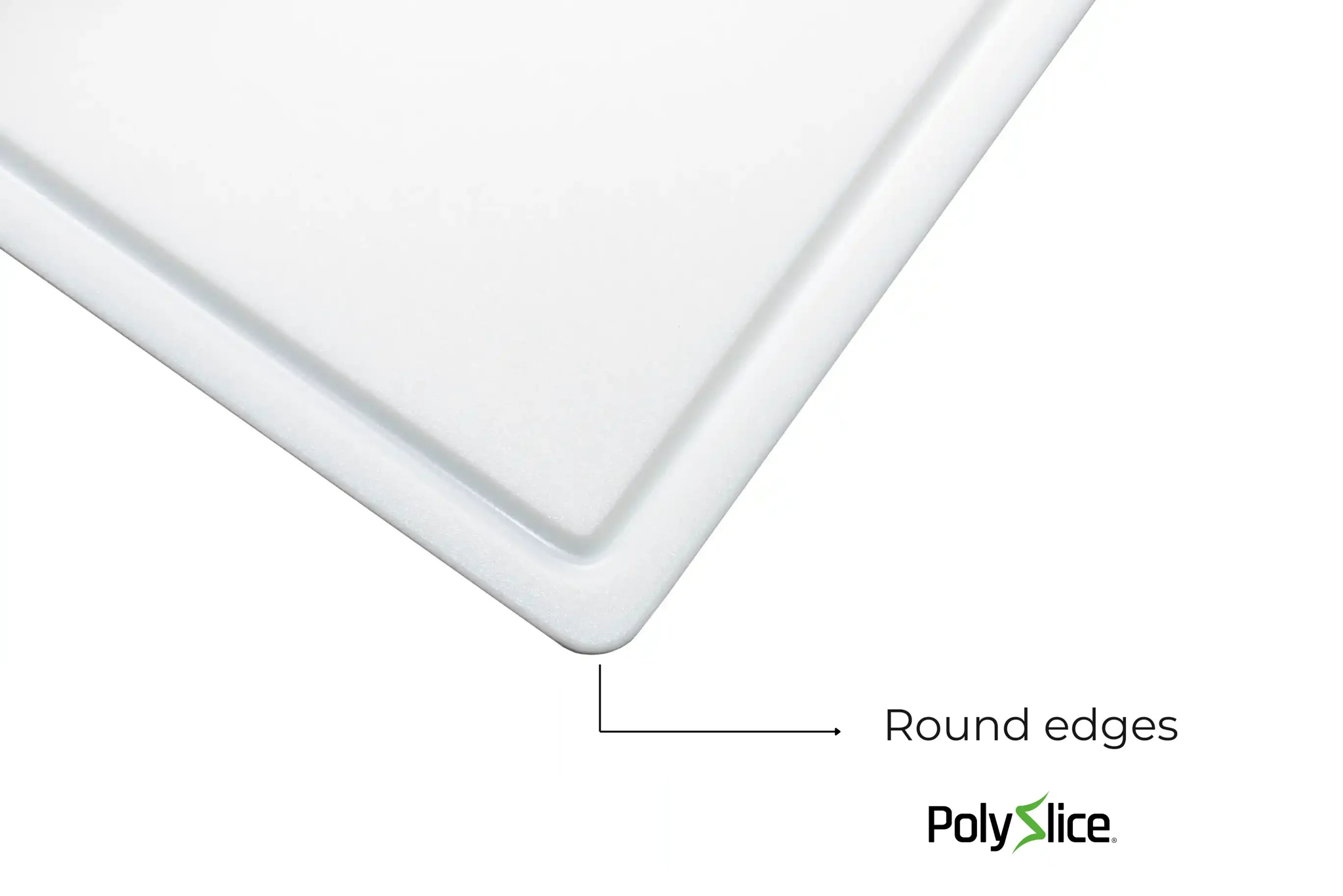 Professional Meat Cutting Board for BBQ - Heavy Duty HDPE with Deep Juice Groove - PolySlice