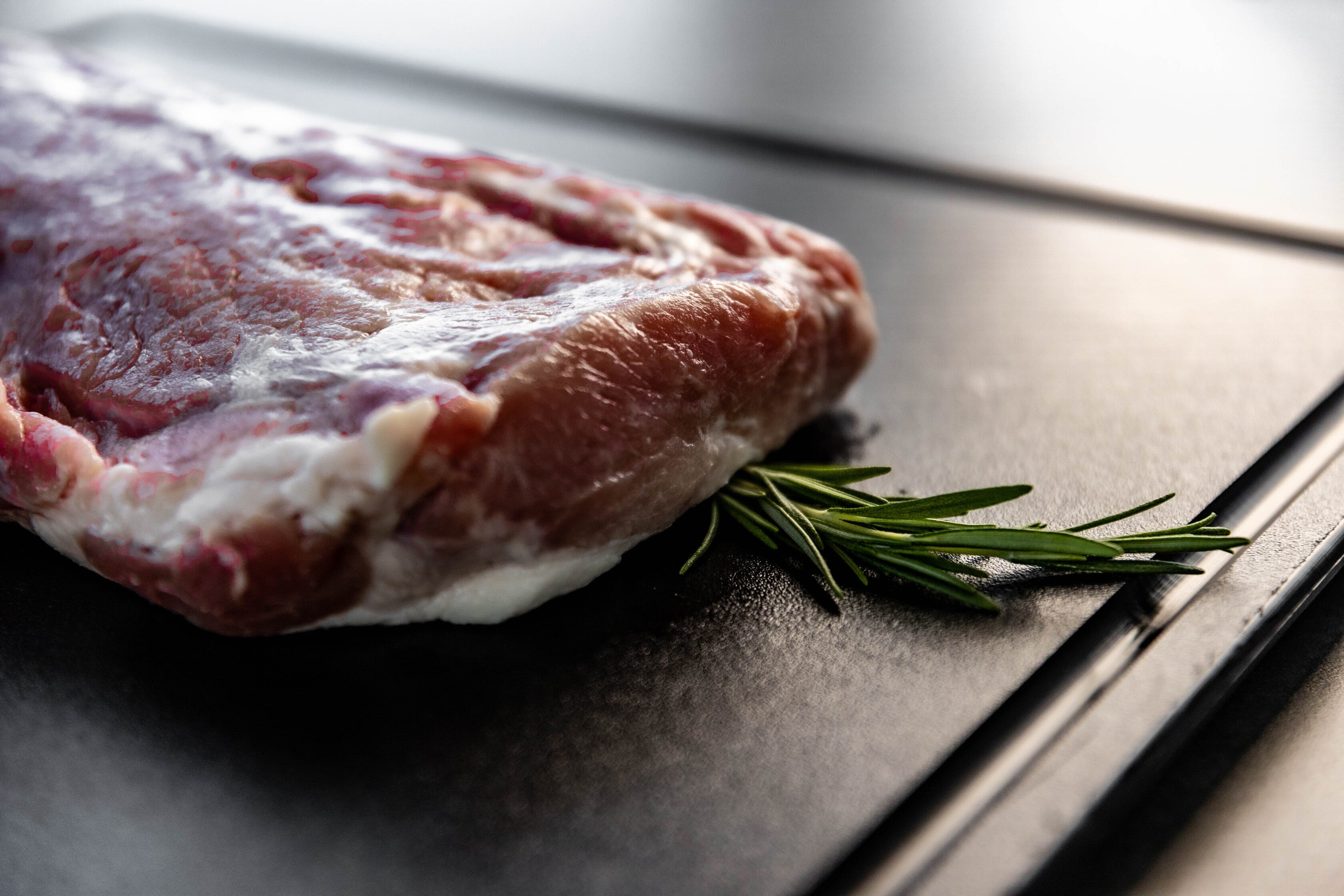 Professional Meat Cutting Board for BBQ - Heavy Duty HDPE with Deep Juice Groove - PolySlice