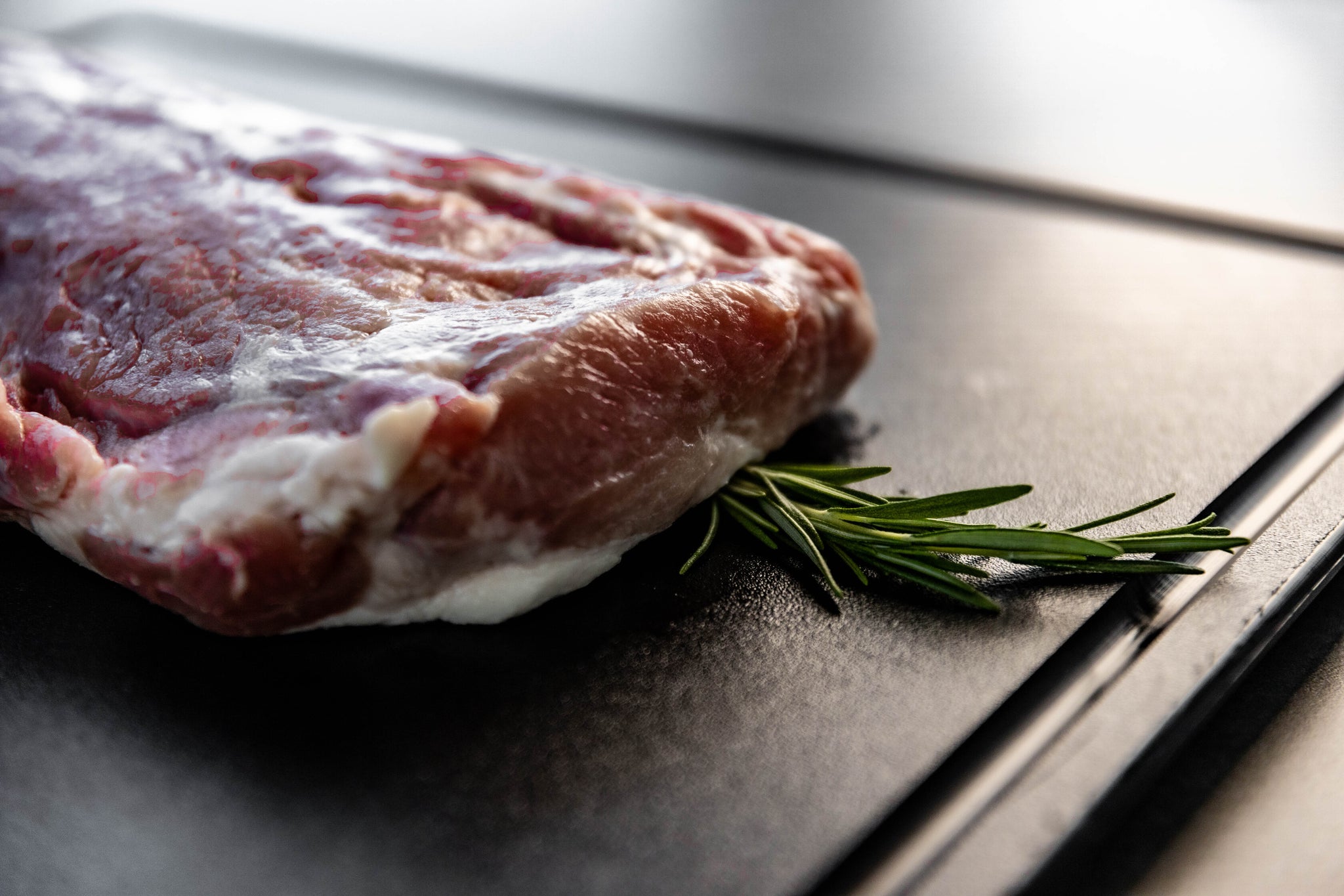 Professional Meat Cutting Board for BBQ - Heavy Duty HDPE with Deep Juice Groove - PolySlice