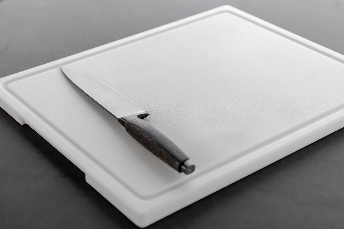 Non-porous White HDPE surface texture for food grade safety